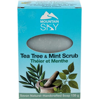 Mountain Sky Soap Bar Tea Tree & Mint Scurb 135g