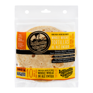 La Tortilla Tortilla Wheat 7" 360g