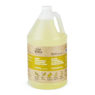 The Soap Works Liquid Soap Pure Vegetable Glycerine Refill 4L