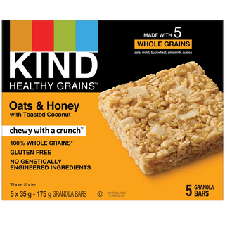 Kind Snacks Kind Healthy Grain Granola Bar Oats & Honey with Toasted Coconut 5 Packs