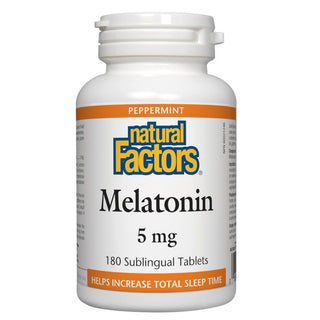 Natural Factors Melatonin 5mg Peppermint 180 Tablets