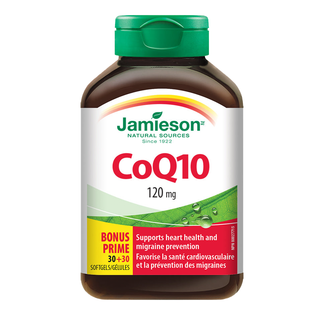 Jamieson CoQ10 120mg 30+30 Softgels