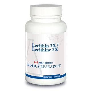 Biotics Research Lecithin 3X 100 Capsules