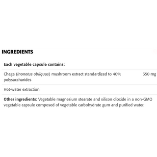 New Roots Chaga Extract 350mg 60 Veggie Caps