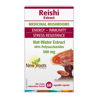 New Roots Reishi Extract 500mg 60 Veggie Caps