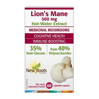 New Roots Lion's Mane Extract 500mg 60 Veggie Caps