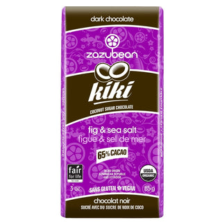 Zazubean Organic Dark Chocolate Kiki Bar 85g