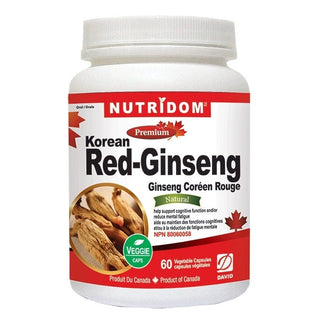 Nutridom Korean Red Ginseng 500mg 60 Veggie Caps