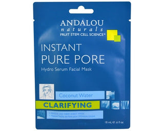 Andalou Naturals Instant Facial Mask Clarifying Coconut Water 18mL