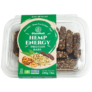 Glutenull Raw Hemp Energy Protein Bars 240g