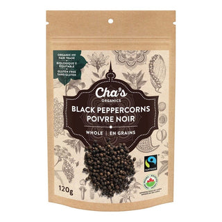 Cha's Organics Black Pepper Whole 120g