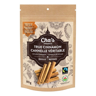 Cha's Organics True Cinnamon Quills 80g