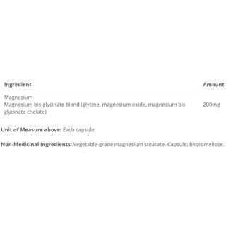 Cyto Matrix Magnesium Bis-Glycinate 200mg 90 Veggie Caps