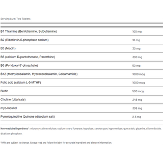 AOR Advanced B Complex Ultra 525mg 60 Time-Release Tablets