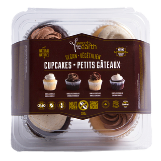 Sweets From Earth Nut Free Cupcakes Black & White 4 Packs