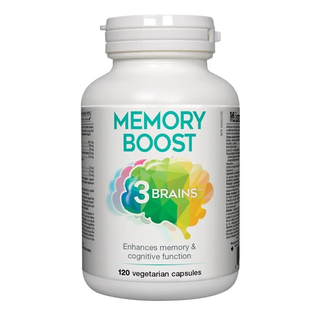 3 Brains Memory Boost 120 Veggie Caps