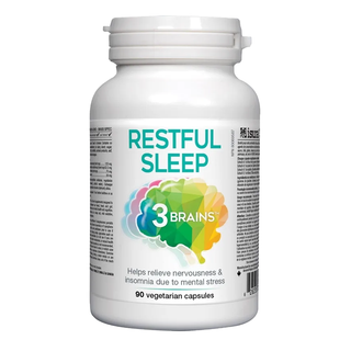 3 Brains Restful Sleep 90 Veggie Caps