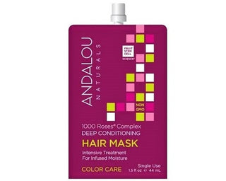 Andalou Naturals Color Care Deep Conditioning Hair Mask 1000 Roses Complex 44mL