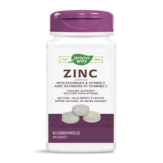 Nature's Way Zinc with Echinacea & Vitamin C 60 Lozenges