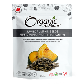 Organic Traditions Jumbo Pumpkin Seeds 454g