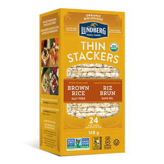 Lundberg Organic Thin Stackers Brown Rice 168g