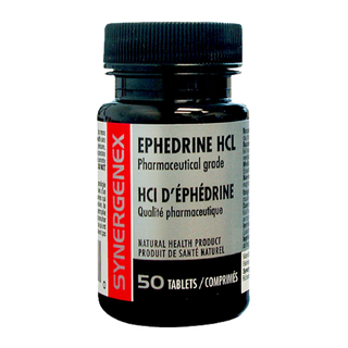 Synergenex Ephedrine HCL 8mg 50 Tablets **Ship Within Canada Only!! **Limit 12 per order**