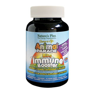 Nature's Plus Animal Parade Kids Immune Booster Tropical Berry 90 Chewable Tablets