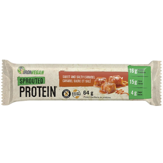 Iron Vegan Sprouted Protein Bar Sweet & Salty Caramel 64g