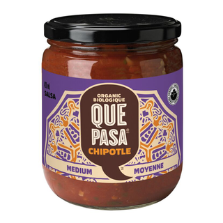 Que Pasa Organic Salsa Chipotle Medium 420mL