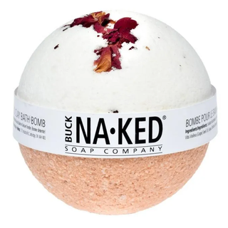 Buck Naked Soap Bath Bomb Rose+Moroccan Red Clay 150g