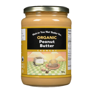 Nuts to You Peanut Butter Crunchy Organic 750g