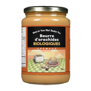 Nuts To You Organic Peanut Butter Smooth 750g