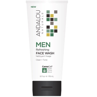 Andalou Naturals CannaCell Men Face Wash Refreshing 178mL