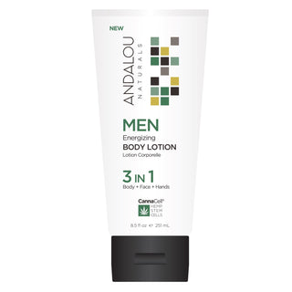 Andalou Naturals CannaCell Men 3 IN 1 Body Lotion Energizing 251mL