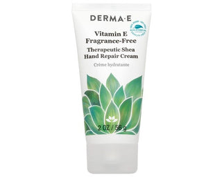 Derma E Therapeutic Shea Hand Repair Cream Vitamin E Fragrance Free 56g