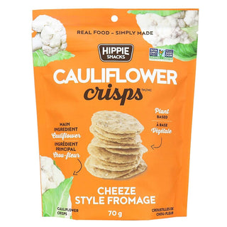 Hippie Snacks Cauliflower Crisps Cheeze Style Fromage 70g