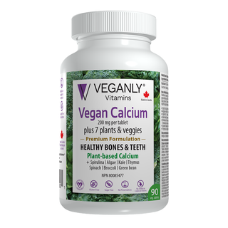 Veganly Vitamins Vegan Calcium Plus 7 90 Tablets