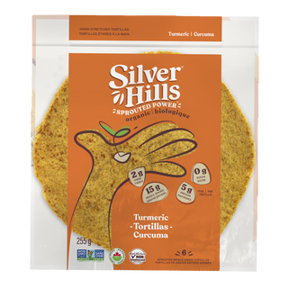 Silver Hills Organic Tortillas Turmeric 255g