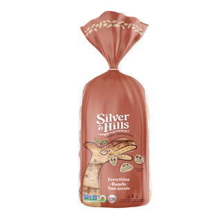 Silver Hills Organic Bagels Everything 400g