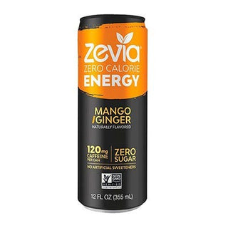 Zevia Energy Drink Mango Ginger 355mL