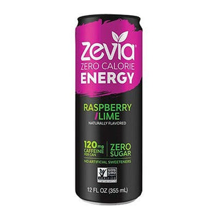 Zevia Energy Drink Raspberry Lime 355mL