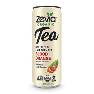 Zevia Organic Sweetened Earl Grey Tea Blood Orange 355mL