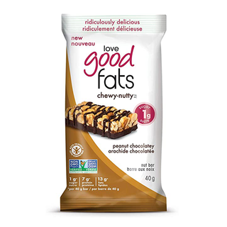 Love Good Fats Chewy Nutty Bar Peanut Chocolatey 40g