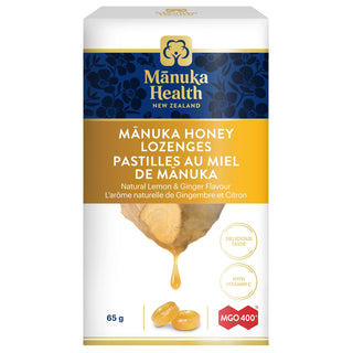 Manuka Health Manuka Honey Lozenges MGO 400+ Lemon & Ginger 65g