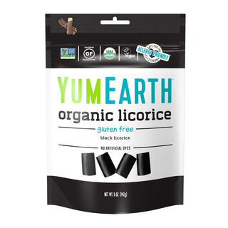 Yum Earth Organic Licorice Black 142g