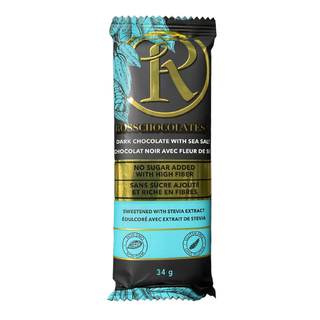 Ross Dark Chocolate Bar With Stevia Extract Sea Salt 34g