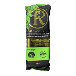 Ross Dark Chocolate Bar With Stevia Extract Hazelnut 34g