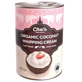 Cha's Coconut Whipping Cream Organic 400mL