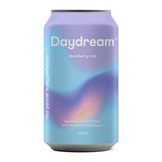 Daydream Sparkling Water Infused with Hemp Seed Oil Blackberry Chai 355mL