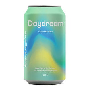 Daydream Sparkling Water Infused with Hemp Seed Oil Cucumber Lime 355mL